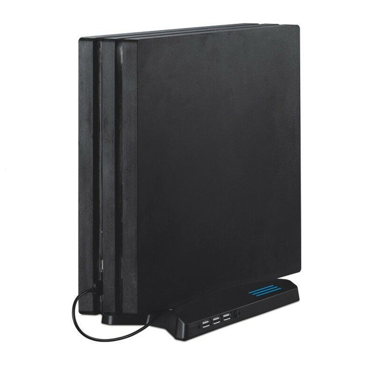 Soporte de estación de carga con cargador 3 en 1 + ventiladores de refrigeración + 3 concentradores USB para Playstation PS4 Pro, For  PS4 Pro