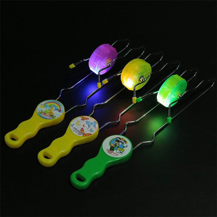 Bola de yoyo de órbita de luz de flash colorida creativa de 3 piezas, entrega de color aleatorio, 3 PCS Yoyo Ball