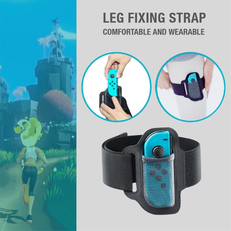 Ipega GP-319 para Switch Joy-Con, controlador de juego ajustable, agarre, correas de fijación de piernas + juego de cubierta de tela, GP-319