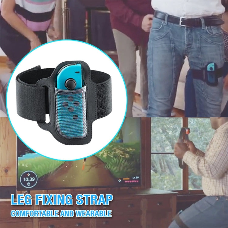 Ipega GP-319 para Switch Joy-Con, controlador de juego ajustable, agarre, correas de fijación de piernas + juego de cubierta de tela, GP-319