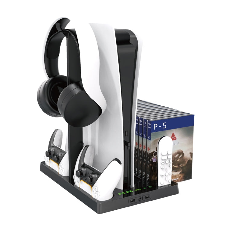 Soporte de carga multifuncional OIVO IV-P5246 con ventilador de refrigeración para Sony PS5, OIVO IV-P5246
