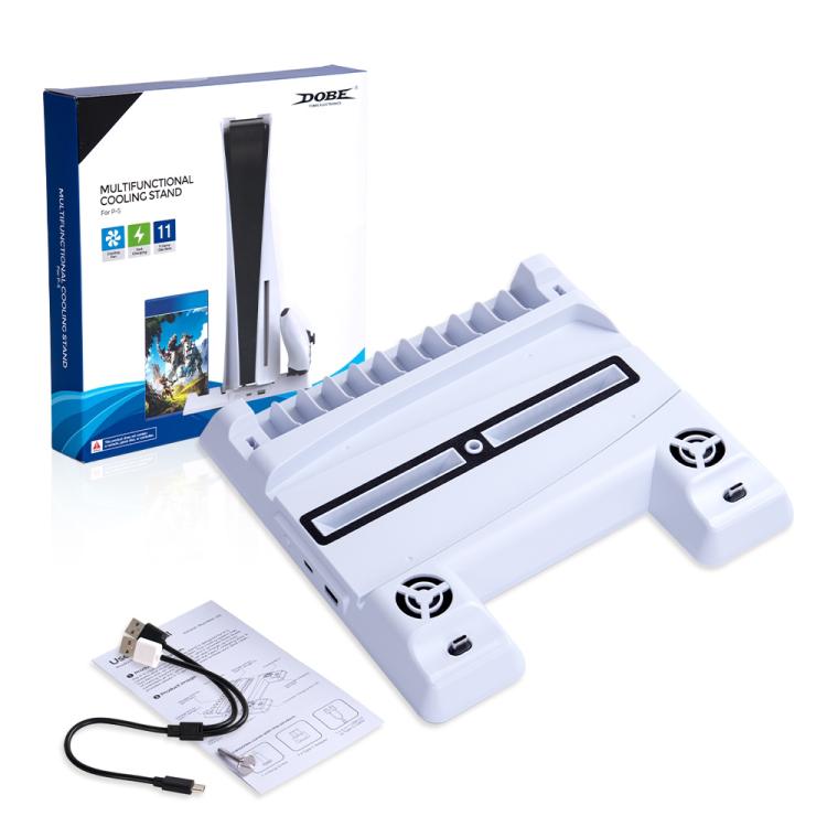 Soporte multifunción DOBE TP5-0593 con almacenamiento de discos de juegos para PS5, TP5-0593