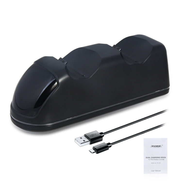 DOBE TP4-1781 Controlador inalámbrico Base de carga dual Cargador LED Mango Cargador para PS4 / Slim / Pro, TP4-1781