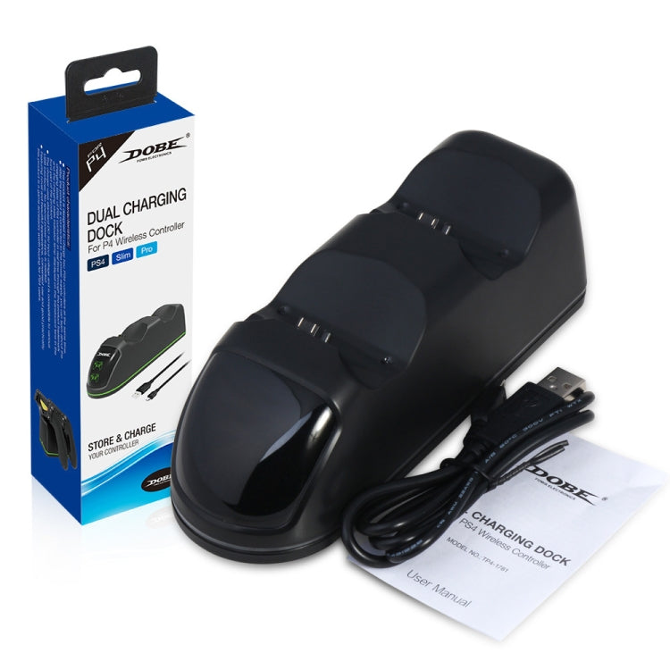 DOBE TP4-1781 Controlador inalámbrico Base de carga dual Cargador LED Mango Cargador para PS4 / Slim / Pro, TP4-1781