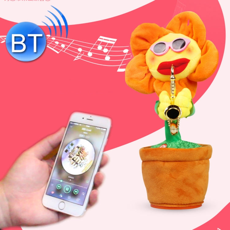Juguete adulto de los niños de la felpa de Bluetooth del estilo del saxofón del girasol, carga por USB y batería de la ayuda