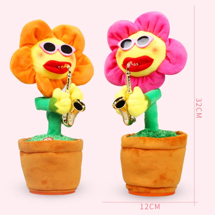 Juguete adulto de los niños de la felpa de Bluetooth del estilo del saxofón del girasol, carga por USB y batería de la ayuda