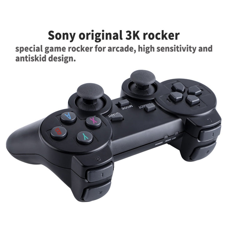 PS3000 64GB 4K Retro Game Stick con 2 gamepads inalámbricos Más de 10000 juegos preinstalados, 64GB