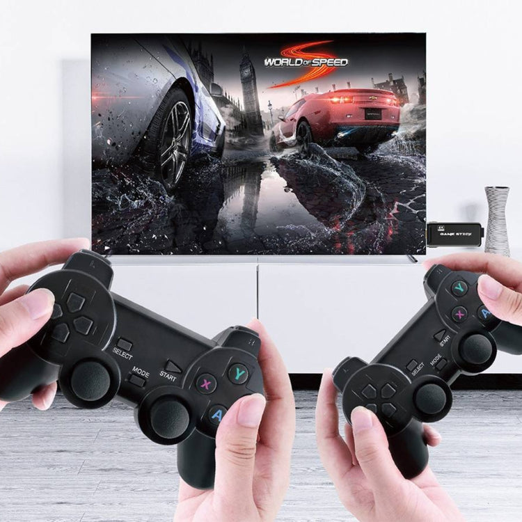PS3000 64GB 4K Retro Game Stick con 2 gamepads inalámbricos Más de 10000 juegos preinstalados, 64GB