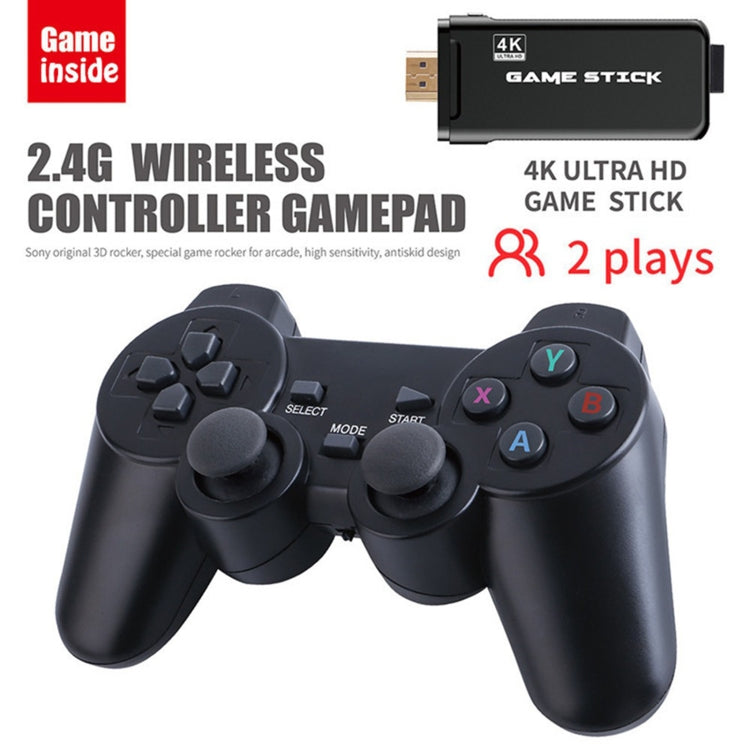 PS3000 64GB 4K Retro Game Stick con 2 gamepads inalámbricos Más de 10000 juegos preinstalados, 64GB