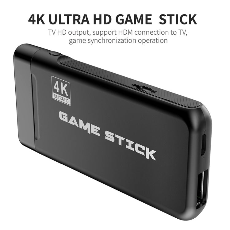 PS3000 64GB 4K Retro Game Stick con 2 gamepads inalámbricos Más de 10000 juegos preinstalados, 64GB