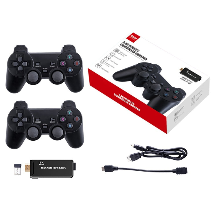 PS3000 32GB 4K Retro Game Stick con 2 gamepads inalámbricos Más de 3000 juegos preinstalados, 32GB