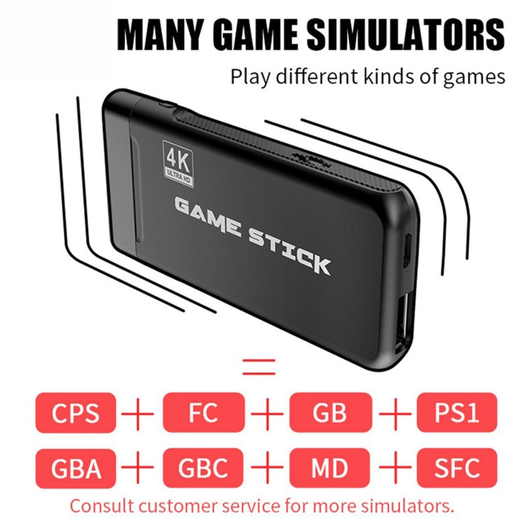 PS3000 32GB 4K Retro Game Stick con 2 gamepads inalámbricos Más de 3000 juegos preinstalados, 32GB