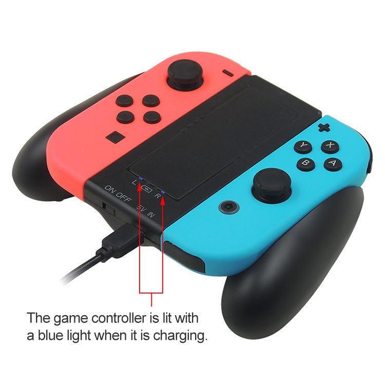 Cargador de agarre del controlador iplay S005 para Nintendo Switch Joy-Con