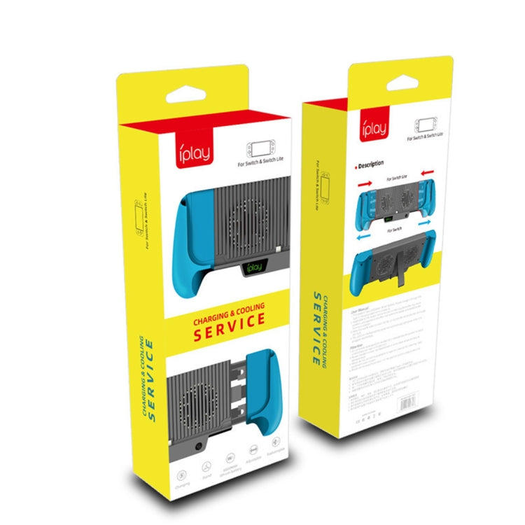 IPLAY Host Charging Grips Stand Shell Ventilador de refrigeración para Switch Lite