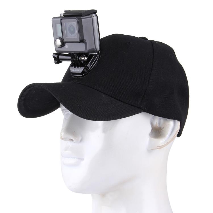 Gorra de béisbol Topi para el sol al aire libre con soporte para cámara para cámara de acción deportiva GoPro, SJCAM y Xiaomi Xiaoyi