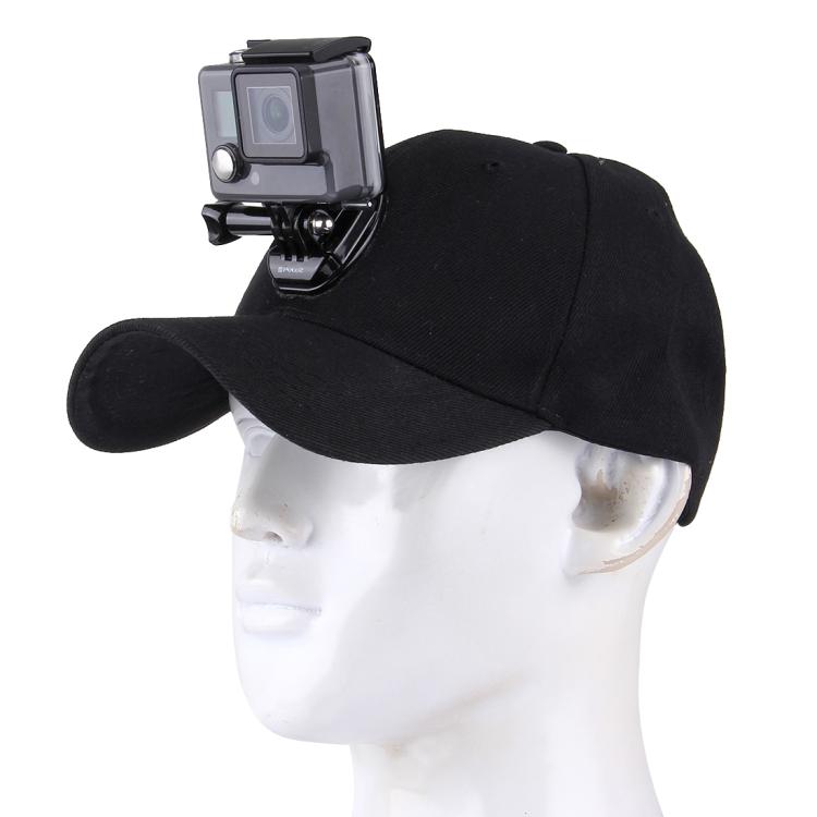 Gorra de béisbol Topi para el sol al aire libre con soporte para cámara para cámara de acción deportiva GoPro, SJCAM y Xiaomi Xiaoyi