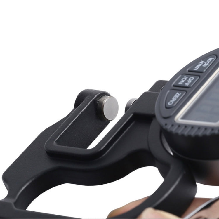 Medidor de espesor micrométrico con pantalla digital de rango de 0-25 mm