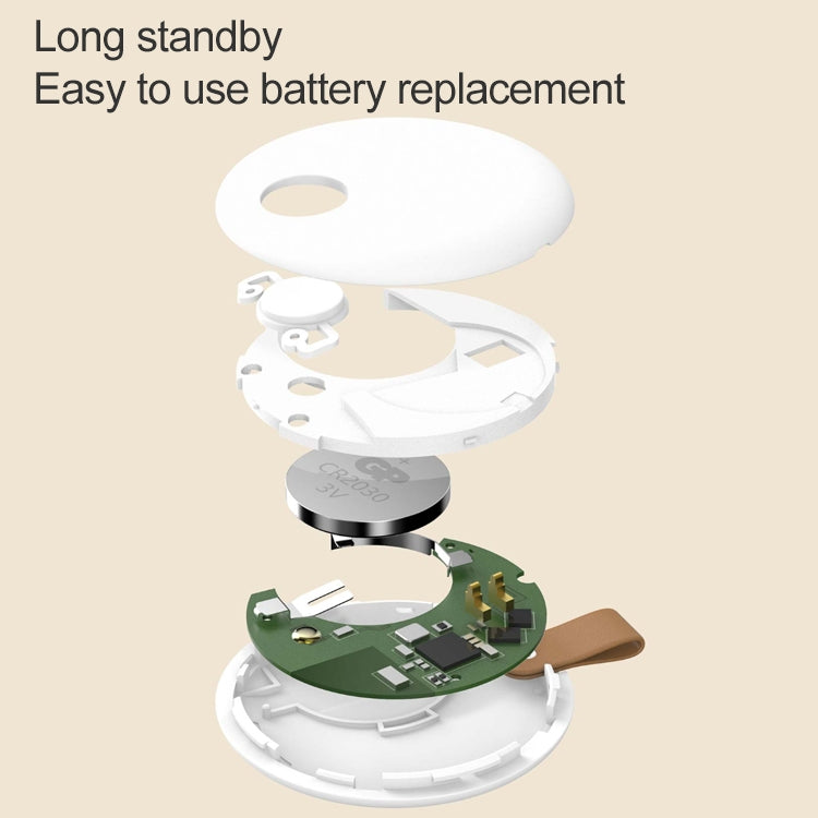 Original Xiaomi Youpin Ranres Dispositivo inteligente antipérdida Búsqueda bidireccional Alarma Bluetooth Buscador de posicionamiento inteligente, Distancia: 15 m, RW01MN Pink, RW01MN Green, RW01MN White