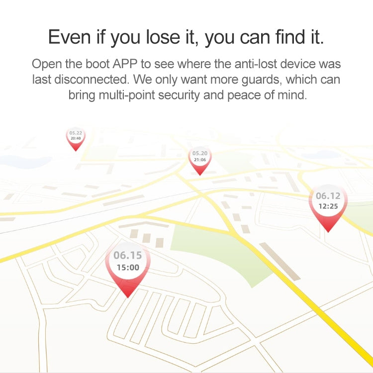Original Xiaomi Youpin Ranres Dispositivo inteligente antipérdida Búsqueda bidireccional Alarma Bluetooth Buscador de posicionamiento inteligente, Distancia: 15 m, RW01MN Pink, RW01MN Green, RW01MN White