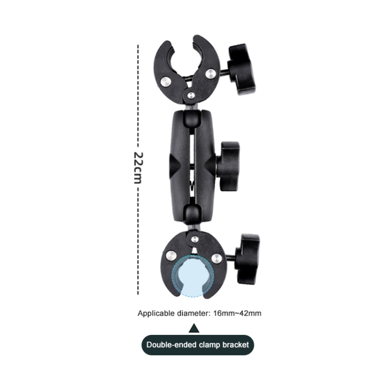 Soporte de montaje fijo para manillar de abrazadera de cangrejo Dualheads para motocicleta, Dualheads Crab