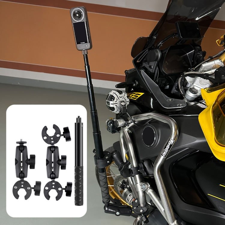 Soporte de montaje fijo para manillar de abrazadera de cangrejo Dualheads para motocicleta, Dualheads Crab