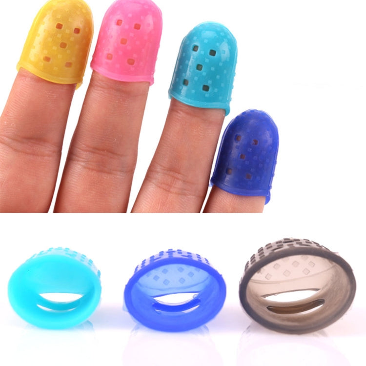 10 PCS Guitarra Ukelele Instrumento de cuerda Protector de dedo Tapa de dedo antidolor en entrega de color aleatorio (Tamaño: L), Size: L
