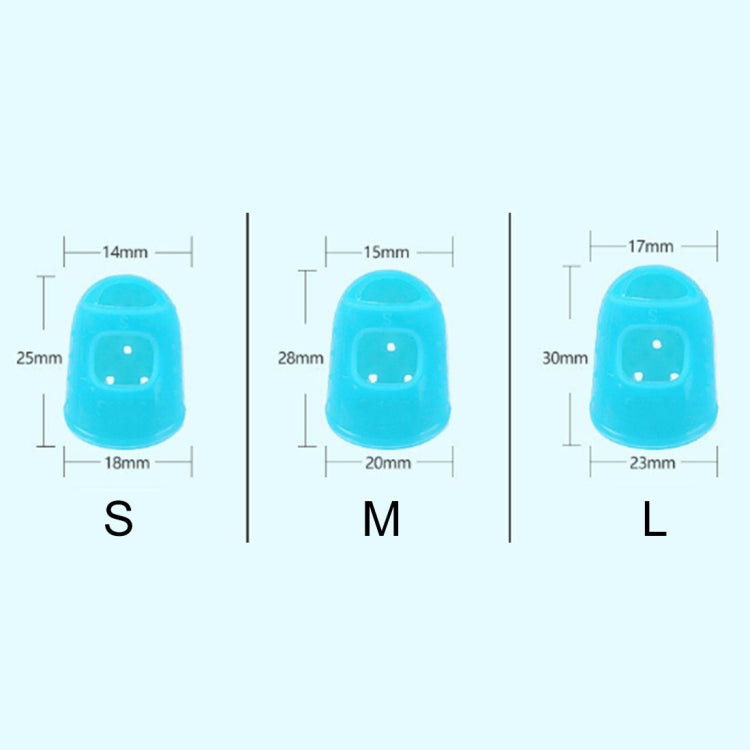 10 PCS Guitarra Ukelele Instrumento de cuerda Protector de dedo Tapa de dedo antidolor en entrega de color aleatorio (Tamaño: L), Size: L