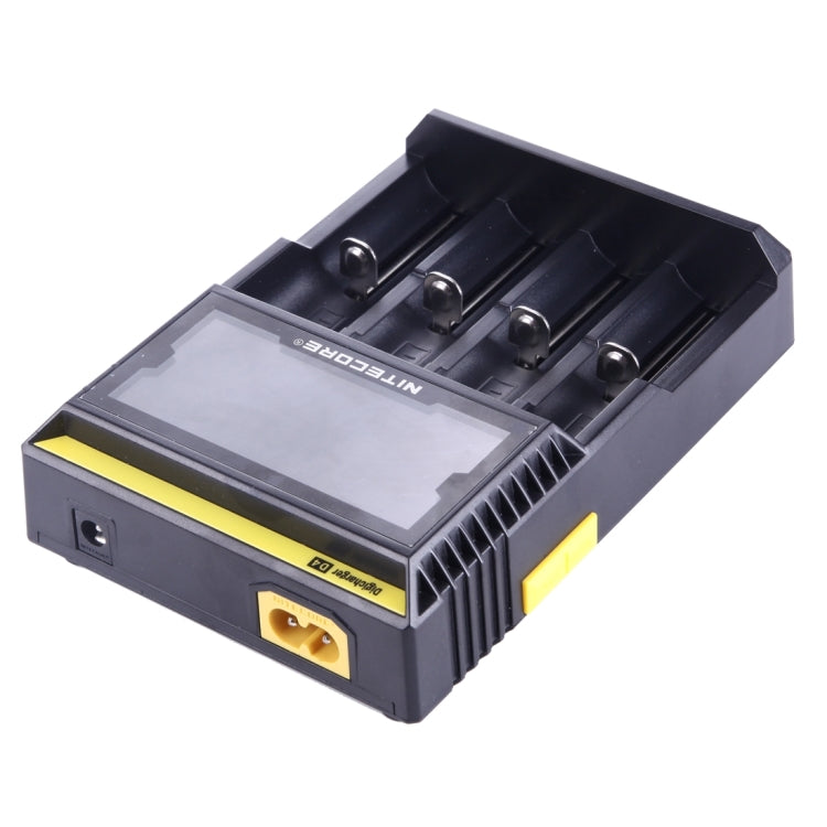 Nitecore D4 Cargador inteligente Digi Smart con pantalla LCD para baterías 14500, 16340 (RCR123), 18650, 22650, 26650, Ni-MH y Ni-Cd (AA, AAA), D4