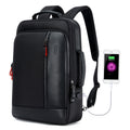 Bopai 751-006641 Mochila para computadora portátil transpirable de moda empresarial de gran capacidad con interfaz USB externa, tamaño: 30 x 15 x 44 cm, 751-006641