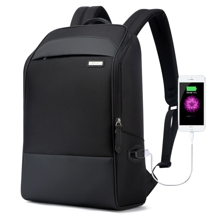 Bopai 751-006881 Bandolera Doble Empresarial Antirrobo Impermeable de Gran Capacidad, con Puerto de Carga USB, Tamaño: 30x14x44cm, 751-006881