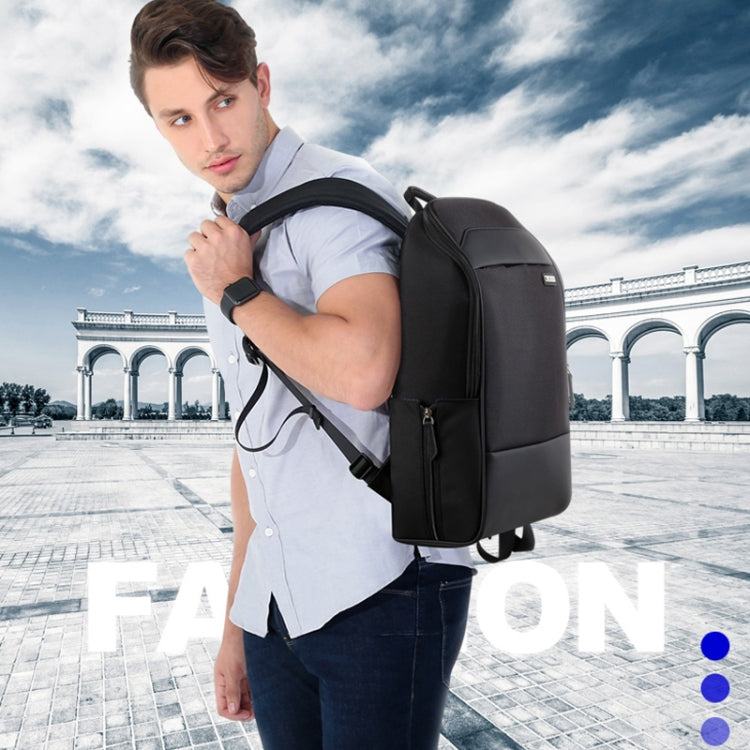 Bopai 751-006881 Bandolera Doble Empresarial Antirrobo Impermeable de Gran Capacidad, con Puerto de Carga USB, Tamaño: 30x14x44cm, 751-006881