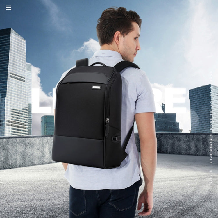 Bopai 751-006881 Bandolera Doble Empresarial Antirrobo Impermeable de Gran Capacidad, con Puerto de Carga USB, Tamaño: 30x14x44cm, 751-006881