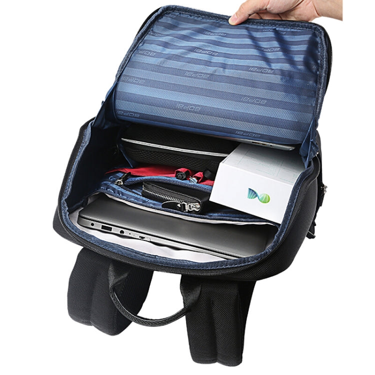 Bopai 751-006881 Bandolera Doble Empresarial Antirrobo Impermeable de Gran Capacidad, con Puerto de Carga USB, Tamaño: 30x14x44cm, 751-006881