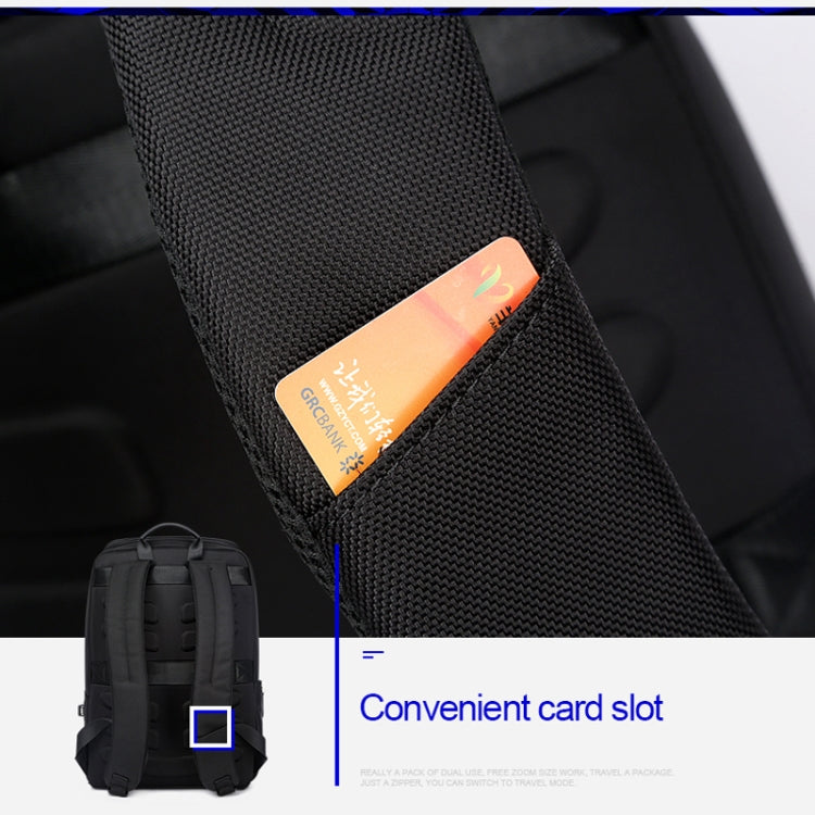 Bopai 751-006881 Bandolera Doble Empresarial Antirrobo Impermeable de Gran Capacidad, con Puerto de Carga USB, Tamaño: 30x14x44cm, 751-006881
