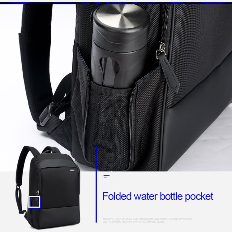 Bopai 751-006881 Bandolera Doble Empresarial Antirrobo Impermeable de Gran Capacidad, con Puerto de Carga USB, Tamaño: 30x14x44cm, 751-006881