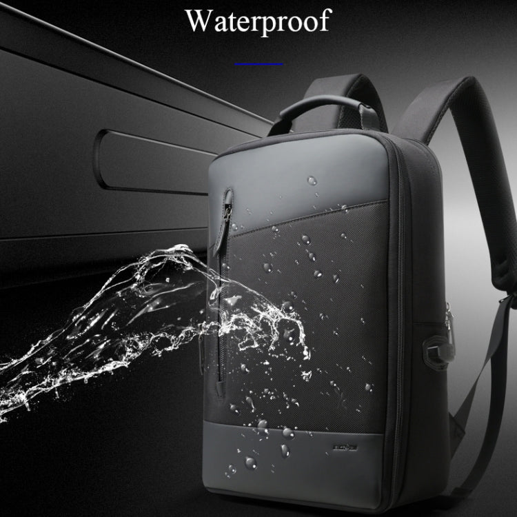 Bopai 851-009911 Bandolera doble de gran capacidad, impermeable, antirrobo, empresarial, con puerto de carga USB, tamaño: 30,5 x 13 x 45 cm, 851-009911