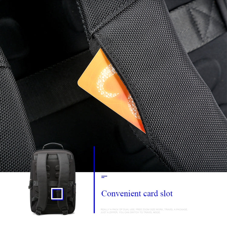 Bopai 851-009911 Bandolera doble de gran capacidad, impermeable, antirrobo, empresarial, con puerto de carga USB, tamaño: 30,5 x 13 x 45 cm, 851-009911