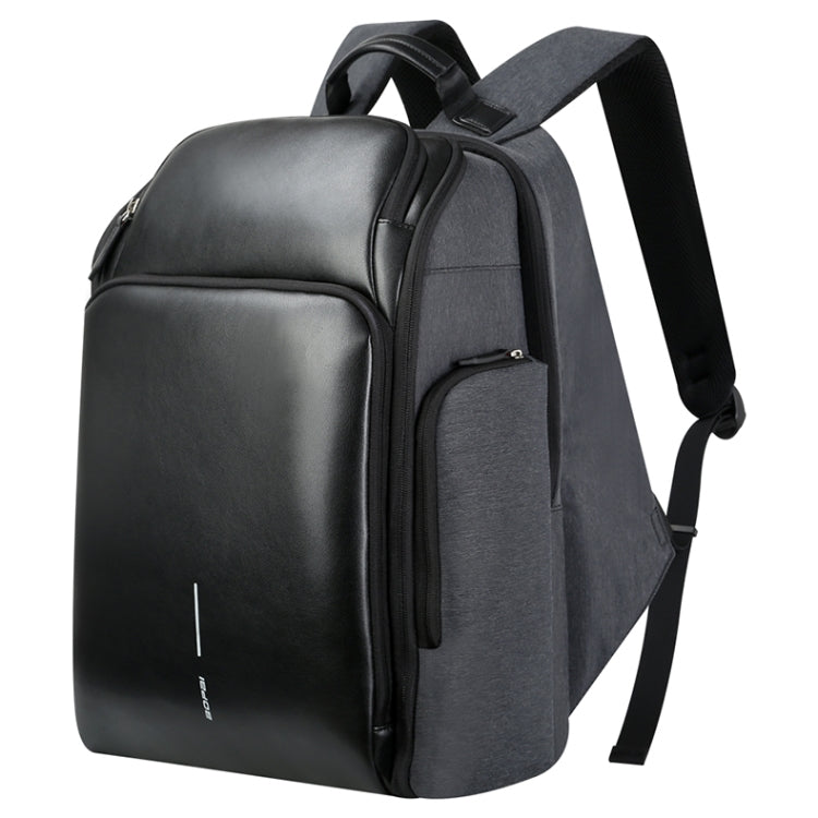 Bopai 851-010128 Bandolera Doble Empresarial Antirrobo Impermeable de Gran Capacidad, con Puerto de Carga USB, Tamaño: 34x19x43cm, 851-010128