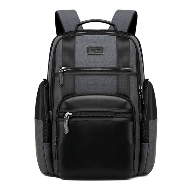 Bopai 851-014318 Bolso de hombro doble de gran capacidad, de tres capas, antirrobo, impermeable, transpirable y de moda para exteriores, con puerto de carga USB, tamaño: 31x17x44cm, 851-014318