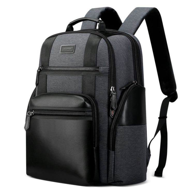 Bopai 851-014318 Bolso de hombro doble de gran capacidad, de tres capas, antirrobo, impermeable, transpirable y de moda para exteriores, con puerto de carga USB, tamaño: 31x17x44cm, 851-014318