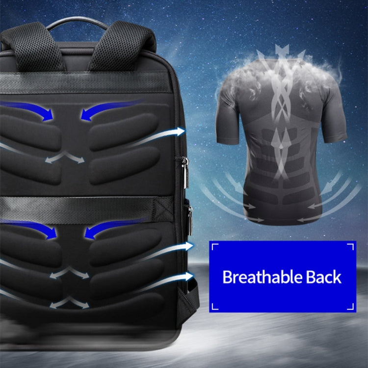 Bopai 61-02511 Mochila para hombre antirrobo impermeable y transpirable para viajes de negocios, tamaño: 30x15x44cm, 61-02511