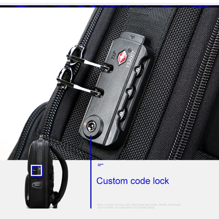 Bopai 61-02511 Mochila para hombre antirrobo impermeable y transpirable para viajes de negocios, tamaño: 30x15x44cm, 61-02511