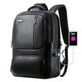 Bopai 851-024011 Mochila antirrobo para hombre, transpirable, de negocios, de cuero de primera calidad, tamaño: 28x18x42 cm, 851-024011
