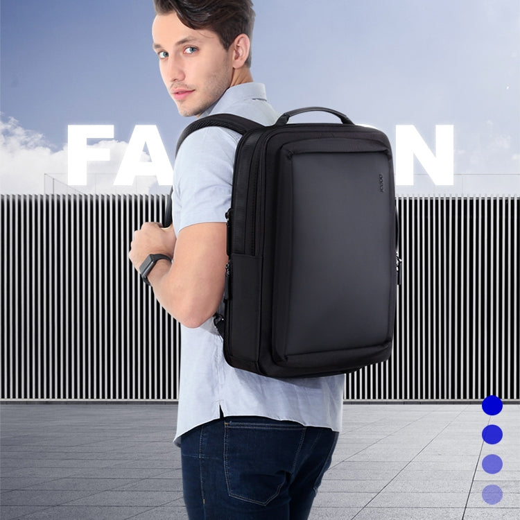 Bopai 751-006551 Mochila para computadora portátil transpirable informal de negocios de gran capacidad con interfaz USB externa, tamaño: 30 x 12 x 44 cm, 751-006551
