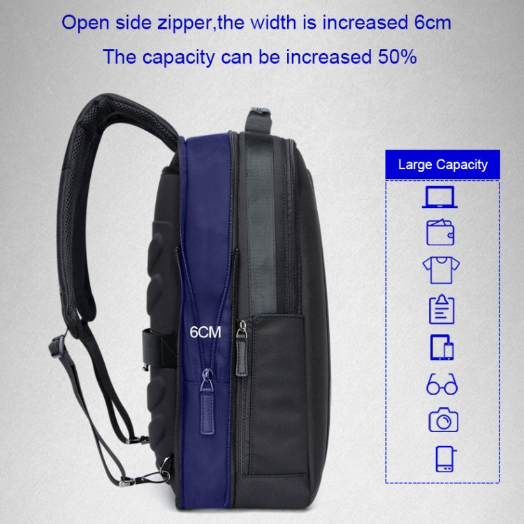 Bopai 751-006561 Mochila para computadora portátil transpirable informal de negocios de gran capacidad con interfaz USB externa, tamaño: 29 x 16 x 44 cm, 751-006561