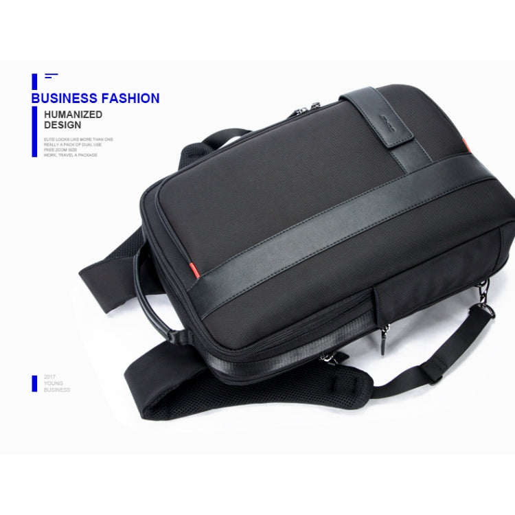 Bopai 751-006561 Mochila para computadora portátil transpirable informal de negocios de gran capacidad con interfaz USB externa, tamaño: 29 x 16 x 44 cm, 751-006561