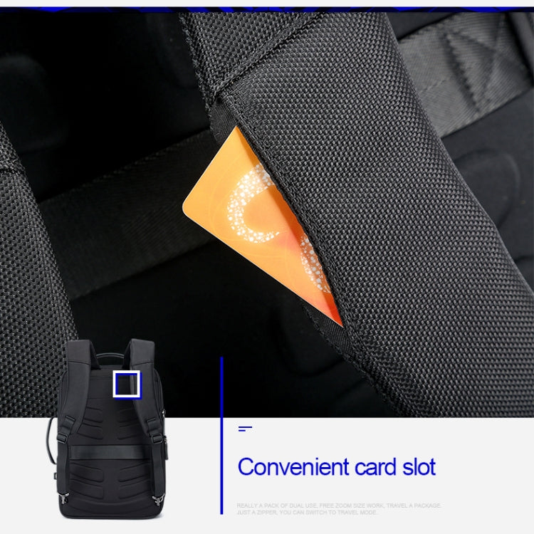 Bopai 751-006561 Mochila para computadora portátil transpirable informal de negocios de gran capacidad con interfaz USB externa, tamaño: 29 x 16 x 44 cm, 751-006561