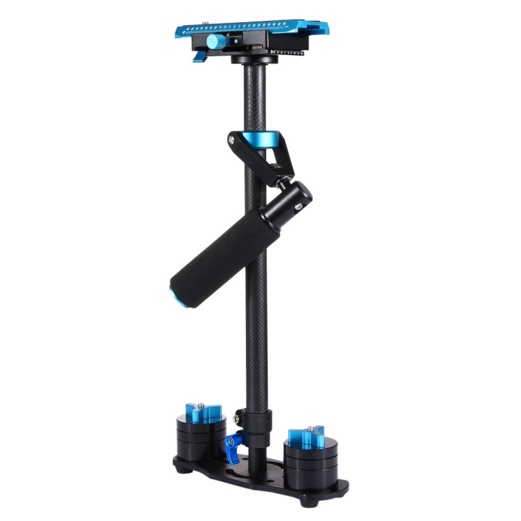 Estabilizador de mano de fibra de carbono PULUZ de 38,5-61 cm para cámaras y vídeos digitales DSLR y DV, rango de carga: 0,5-3 kg, P60T Black, P60T Blue, P60T Red, RU Stock P60T Black