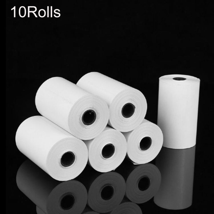 10 rollos de etiquetas de impresión de papel térmico para recibos de papel de registro de 57 x 25 mm