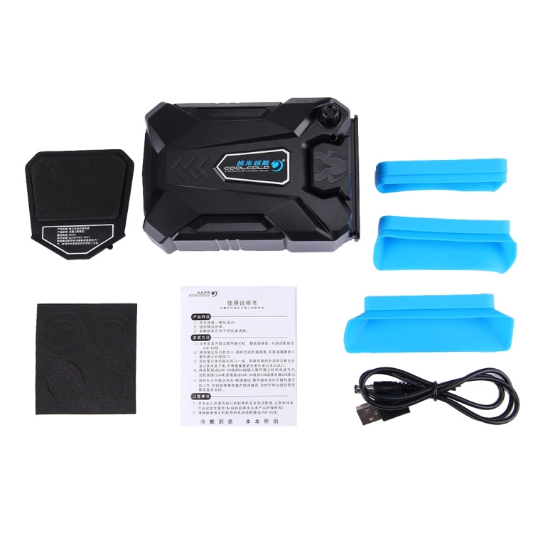 Ice Troll III-almohadilla de refrigeración para ordenador portátil, ventilador de refrigeración silencioso con extracción de aire, radiador de calor Turbo con Cable USB apropiado